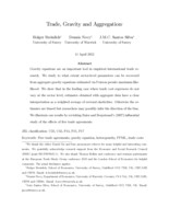 Trade, Gravity and Aggregation