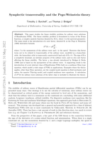 Symplectic transversality and the Pego-Weinstein theory