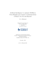 Artificial Intelligence to optimize HARQ in Ultra-Reliable Low Latency Communications (URLLC) for 5G and Beyond.