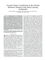 Acoustic Source Localization in the Circular Harmonic Domain Using Deep Learning Architecture