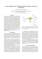 A Passive Similarity based CNN Filter Pruning for Efficient Acoustic Scene Classification