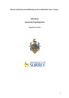 Remote ischaemic preconditioning in intra-abdominal cancer surgery