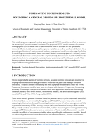 Forecasting tourism demand: Developing a general nesting spatiotemporal model
