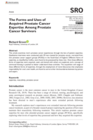 The Forms and Uses of Acquired Prostate Cancer Expertise Among Prostate Cancer Survivors