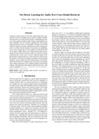 On Metric Learning for Audio-Text Cross-Modal Retrieval