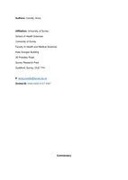 Commentary: The effect of stress levels of nurses on performance during the COVID-19 pandemic: the mediating role of motivation