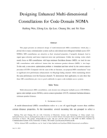 Designing Enhanced Multi-dimensional Constellations for Code-Domain NOMA