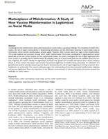 Marketplaces of Misinformation: A Study of How Vaccine Misinformation Is Legitimized on Social Media