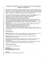 Inhibition of the angiotensin II type 2 receptor AT2R is a novel therapeutic strategy for glioblastoma