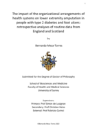 The impact of the organizational arrangements of health systems on lower extremity amputation in people with type 2 diabetes and foot ulcers: retrospective analyses of routine data from England and Scotland