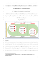 Investigation of air pollution mitigation measures, ventilation, and indoor air quality at three schools in London