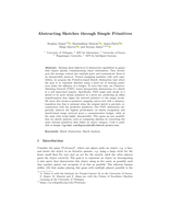 Abstracting Sketches through Simple Primitives