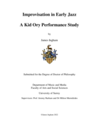 Improvisation in Early Jazz: A Kid Ory Performance Study