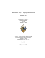 Automatic Sign Language Production