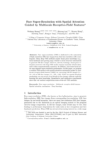 Face Super-Resolution with Spatial Attention Guided by Multiscale Receptive-Field Features