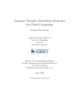 Dynamic Resource Scheduling Strategies for Cloud Computing