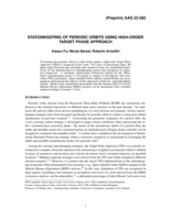 Stationkeeping of Periodic Orbits Using High-Order Target Phase Approach