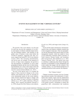 Events Management in the "Chinese Century"