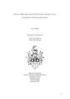Survivors of Brain Injury and their Family Members’ Experiences of Loss: An Interpretative Phenomenological Analysis