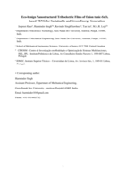 Eco-benign nanostructured triboelectric films of onion tunic-SnOx based TENG for sustainable and green energy generation