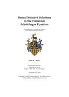 Neural Network Solutions to the Fermionic Schrödinger Equation
