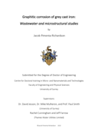 Graphitic corrosion of grey cast iron: Wastewater and microstructural studies