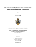 The Role of Social Capital and Trust in Community-Based Tourism Stakeholder Collaboration