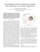 Ultra-Wideband Dielectric Reflectarray Antenna with OAM beams for mm-Wave Applications