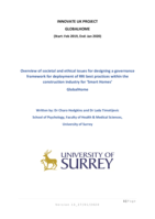 Overview of societal and ethical issues for designing a governance framework for deployment of RRI best practices within the construction industry for 'Smart Homes' GlobalHome