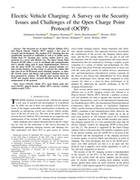 Electric Vehicle Charging: A Survey on the Security Issues and Challenges of the Open Charge Point Protocol (OCPP)