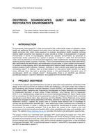 DeStress: Soundscapes, quiet areas and restorative environments