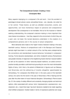 The compositional context: creating a voice