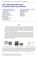 SVS: Adversarial refinement for sparse novel view synthesis