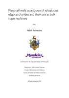Plant cell walls as a source of xyloglucan oligosaccharides and their use as bulk sugar replacers