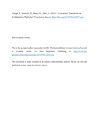 Concurrent Translation on Collaborative Platforms