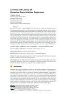 Liveness and Latency of Byzantine State-Machine Replication