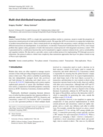 Multi-shot distributed transaction commit