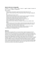 Optical coherence tomography