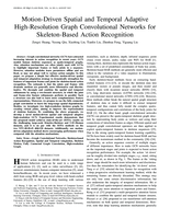 Motion-Driven Spatial And Temporal Adaptive High-Resolution Graph Convolutional Networks for Skeleton-Based Action Recognition