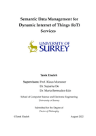 Semantic Data Management for Dynamic Internet of Things (IoT) Services
