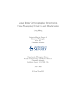 Long-Term Cryptographic Renewal in Time-Stamping Services and Blockchains