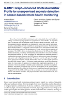 G-CMP: Graph-enhanced Contextual Matrix Profile for unsupervised anomaly detection in sensor-based remote health monitoring