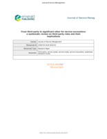 From third party to significant other for service encounters: a systematic review on third-party roles and their implications