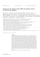 Dynamics in the outskirts of four Milky Way globular clusters: it's the tides that dominate