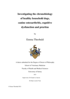 Investigating the chronobiology of healthy household dogs, canine osteoarthritis, cognitive dysfunction and pruritus