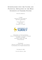 Investigation into the Causes and Potential Mitigation of the High Incidence of Farmers Suicide