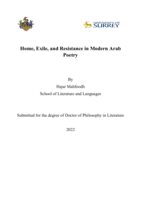 Home, Exile, and Resistance in Modern Arab Poetry