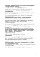 Speaking up during the COVID-19 pandemic: Nurses' experiences of organizational disregard and silence