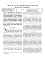 Adversarial Detection by Approximation of Ensemble Boundary