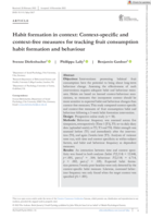 Habit formation in context: Context-specific and context-free measures for tracking fruit consumption habit formation and behaviour